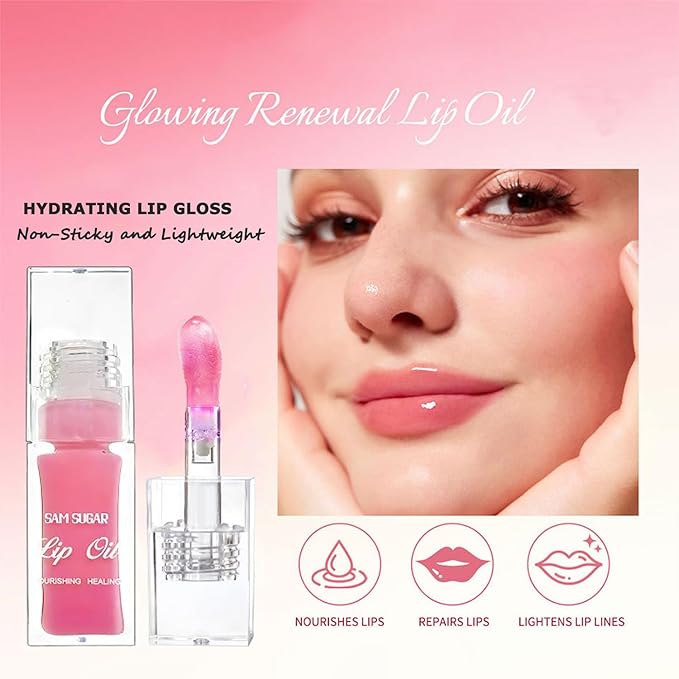 Hydrating Lip Gloss Tinted Lip Balm Lip Oil, Hydrating