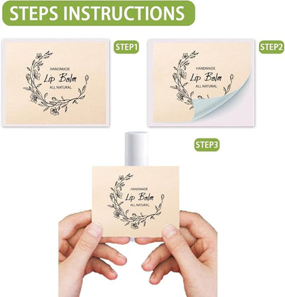 OLYCRAFT 100Pcs 4 Style Lip Balm