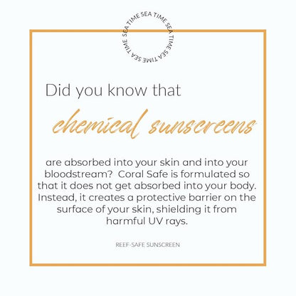 Reef Safe Sunscreen SPF 50 Mineral Face Stick 2 Pack, Hawaii & Mexico Approved, Biodegradable, Zinc, Vitamin E, Oxybenzone & Octinoxate Free, Water Resistant, Made in USA by Coral Safe