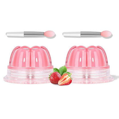2Pc Jelly Lip Mask Overnight,Fruity Strawberry Collagen-Strawberry