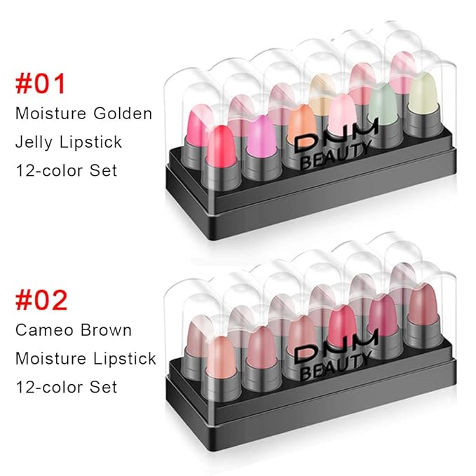12Pcs Capsule Pills Lipstick Mini Lip Stick Packs 3G
