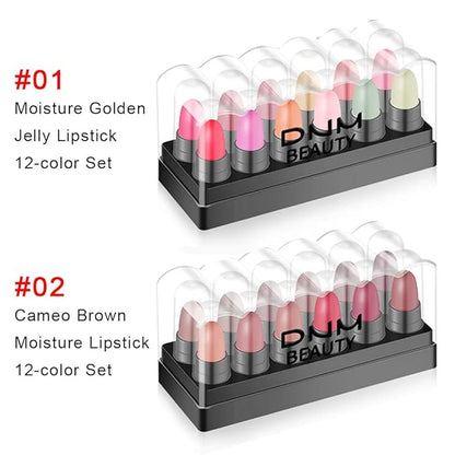 12Pcs Capsule Pills Lipstick Mini Lip Stick Packs 3G