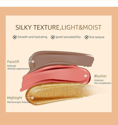 Contour Beauty Wand, Liquid Face Concealer Contouring with Makeup, Cruelty-free（Contour）