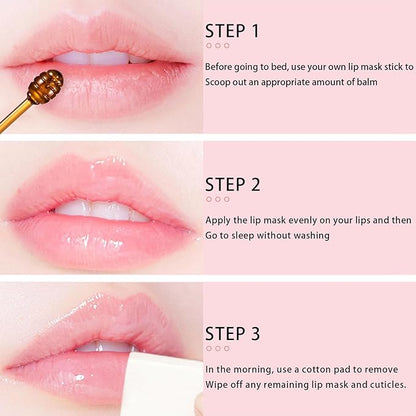 2PCS Bee Lip Balm Honey Pot, Exfoliate
