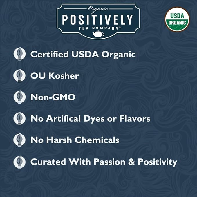 Organic Positively Tea Company, Assam TGFOP Black Tea, Loose Leaf, 4 Ounce
