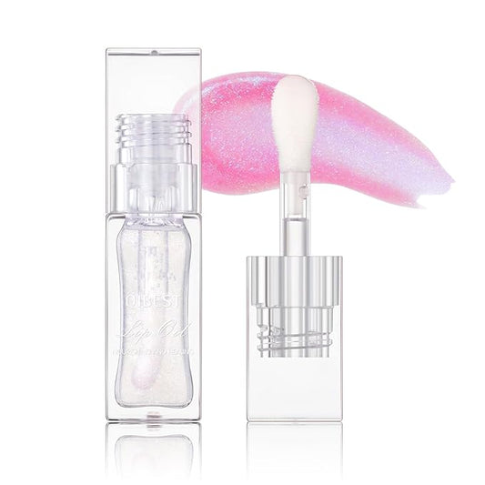 Magic Color Changing Lip Oil, Cosmetics Color Changing Lip Oil, Warm Change Hydrating Lip Gloss, Long Lasting Shimmery Lip Glow Oil, Moisturizing Non-sticky Fresh Texture Lip Oil (Set A, 1)