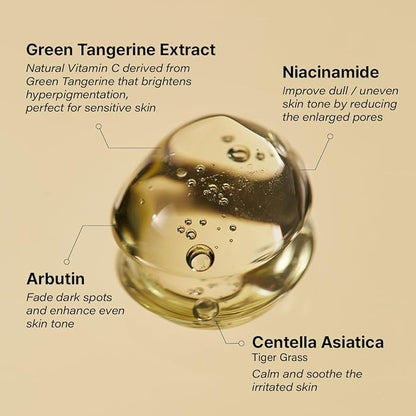 GOODAL Green Tangerine Vitamin C Travel Size, Gift Set, Trial Kits, Serum & Toner & Cream Skincare Sets