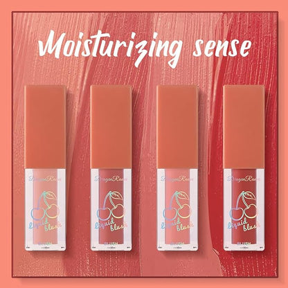 Liquid Blush 4Pcs Set Makeup for Cheeks Matte