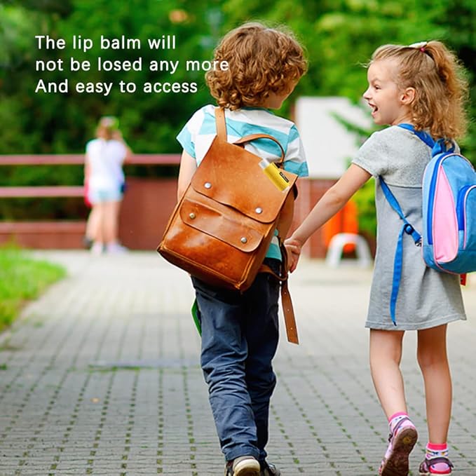 WK IEASON - Lip Balm Holder Keychain Clip Tight-Knit