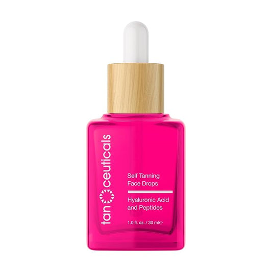 Tanceuticals Self Tanning Drops - Color Correcting Face Tanning Drops for Gradual Glow, Add to Lotion, Moisturizing Bronzing Drops for Fake Tan, Vegan & Cruelty Free Face Tanner