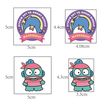 20pcs Cute Sanrio Temporary Tattoos for Girl, Kawaii Christmas Rewards