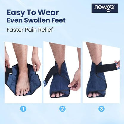 NEWGO Bundle of Cool Eye Mask and Foot Ice Pack