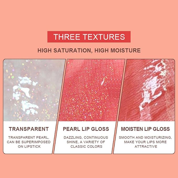 Charm Kiss 10 Colors Lip Stain Tint Set, Watery Finish Lip Tint Stain Korean Lip Gloss,Multi-use Lip and Cheek Tint,Moisturizing Waterproof Long Wear,High Pigment,Non-Sticky,Non-fading,Vivid Color