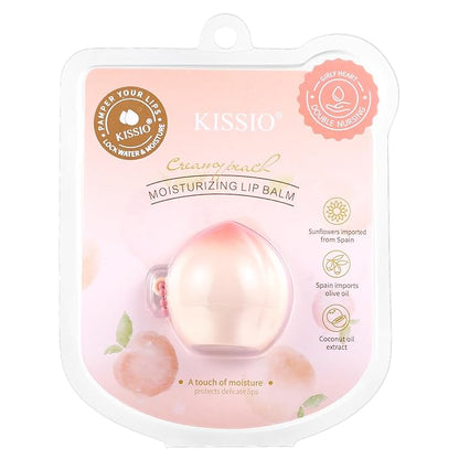 KISSIO Lip Balm,Peach Lip Balm,Lip Care oz(01#Peach)