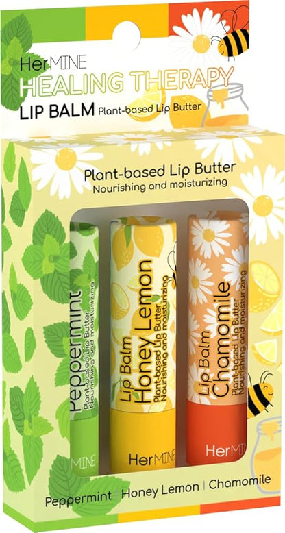 HerMINE Lip Balm Plant-based Lip Butter Flavors