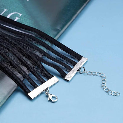 Bohemia Lace Choker Necklace Short Black