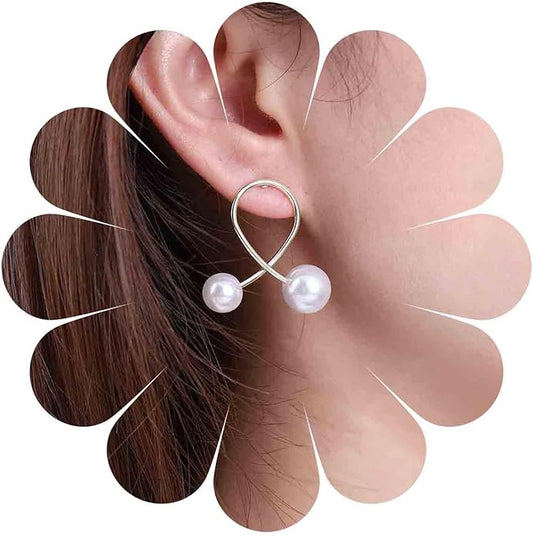 Vintage Pearl Drop Earrings Gold Pearl