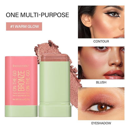 Cream Contour Stick,Bronzer Contouring Stick Facial Cream Highlight Lasting,01-Warm Glow