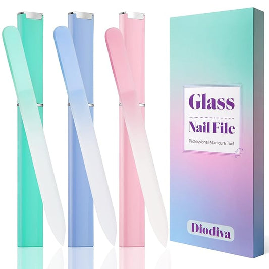 Glass nail file 3 pack,