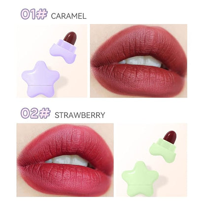 6-Color Mini Matte Color Star Capsule Lipstick set. Long