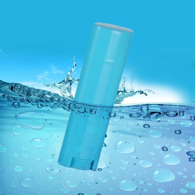 5ml 50Pcs Empty Oval Deodorant Lip Blue)