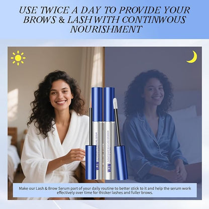 Eyebrow Eyelash Growth Serum,Natural Eyebrow Serum for Longer, Fuller, and Thicker Brows Lash