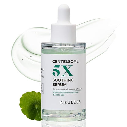 Centelsome 5X Soothing Serum 1.69 fl oz/50ml | for Hydration, Glow, Sensitive, Anti Aging, Acne treatment for Face, Korean Skincare with Centella Asiatica, Exosomes for Skin, Panthenol