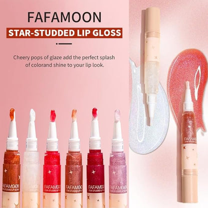 Glitter Lip Gloss Long Lasting Peal Shimmer Liquid Lip