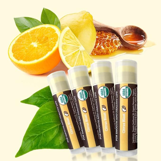 USDA Organic Lip Balm 4-Pack by