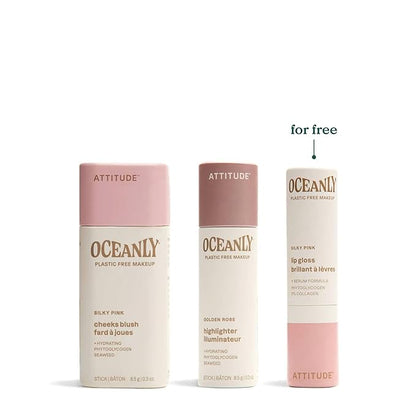 ATTITUDE Silky Pink Makeup Box Set,