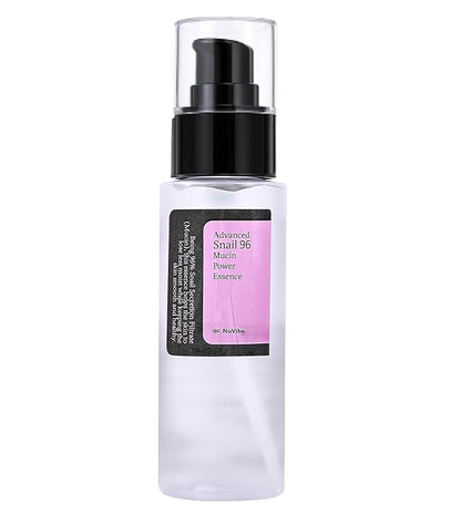 ADVANCED Snail Mucin 96% Essence – Hydrating Face Serum with Snail Secretion Filtrate for Dry, Dull Skin & Fine Lines | Korean Skin Care for Face, Eyes & Neck | 3.38 fl.oz (100ml)