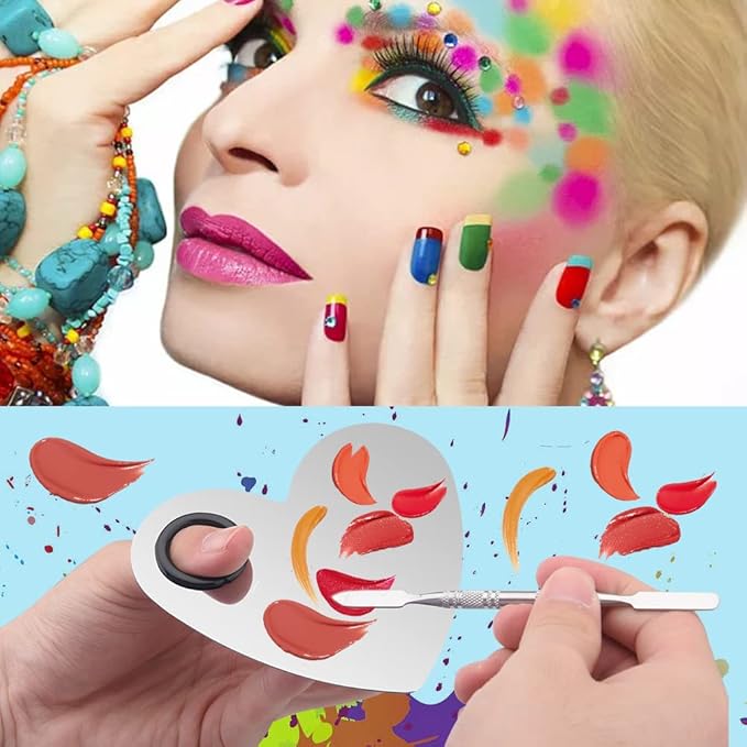 Makeup Palette Lipstick Applicator with Spatula Lip Gloss