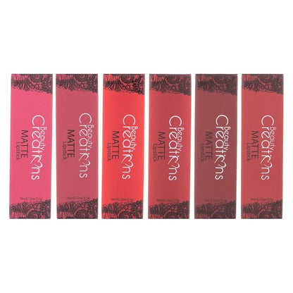 Matte Lipsticks By Beauty Creations Cosmetics (ROMANCE LIPSTICK SET)