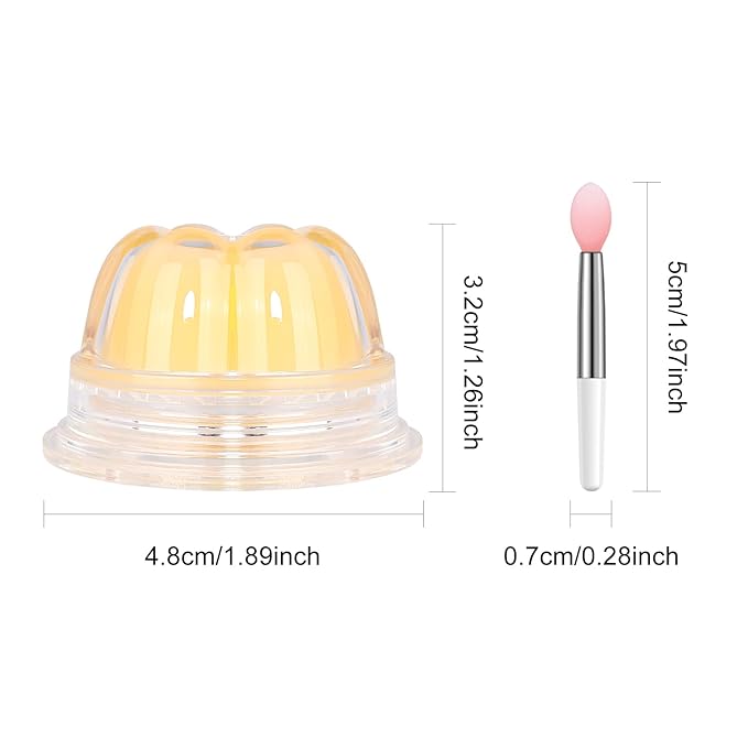 2Pc Jelly Lip Mask Overnight,Fruity Lemon Collagen-Lemon