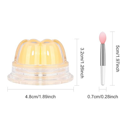 2Pc Jelly Lip Mask Overnight,Fruity Lemon Collagen-Lemon