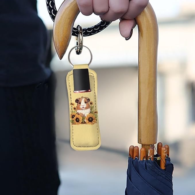 Sunflower Guinea Pig Print Lip Balm