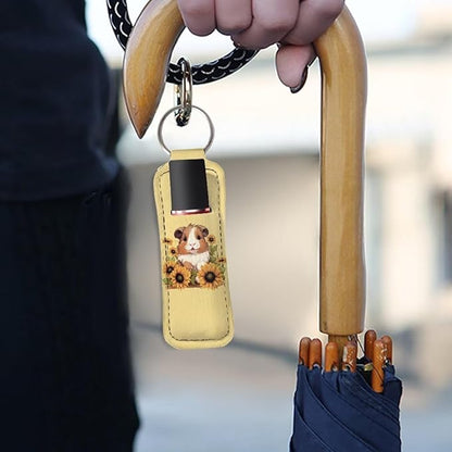 Sunflower Guinea Pig Print Lip Balm