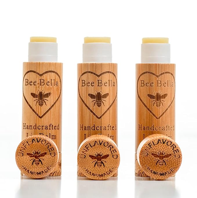 Bee Bella Lip Balm, Unscented (Unflavored), Organic