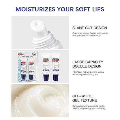 2Pcs Natural Lip Balm - Moisturizing