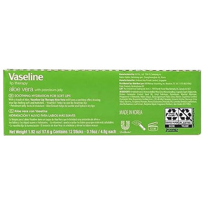 Vaseline Lip w/o Backer Card Aloe