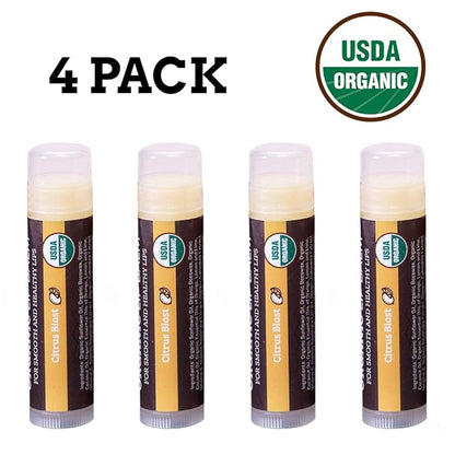 USDA Organic Lip Balm 4-Pack by