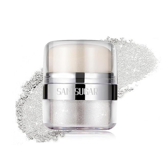 Glitter Body Highlighter Powder Body Shimmer Sparkle Face sponge head（03#）