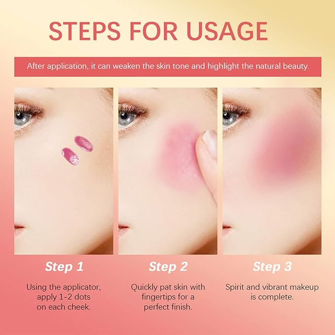 Liquid Blush for Cheeks, Soft Cream Face Blush Cheek Tint