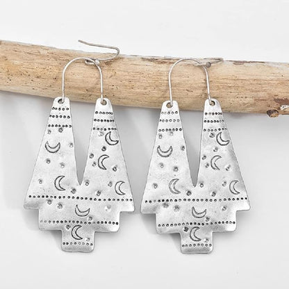 Zealmer Gold Geometric Earrings Statement Vintage