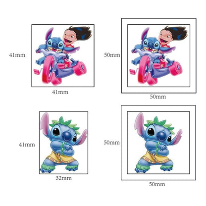 20 Sheets Stitch Temporary Tattoos for Kids, Lilo Christmas Rewards