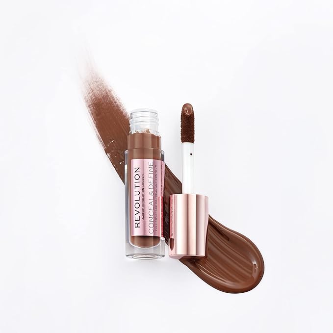 Makeup Revolution Conceal and Define Concealer, Full Coverage 0.7 Fl Oz