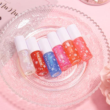 evpct 6Pcs Glossy Hydrating Lip Oil Lip Gloss Glossy