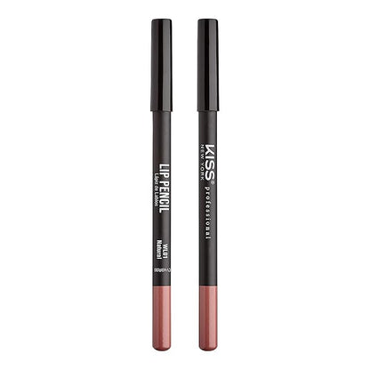 KISS New York Professional Slim Lip Pencil, Creamy Soft Lip Liner, Smooth Long-Lasting Rich Lip Color, Natural Lip Makeup, Water-Resistant Lip Crayon (Natural)