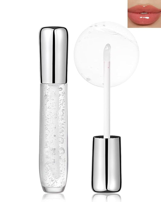 Clear Lip Gloss Lip Plumper, Hydrating Lip Glow Oil Plumping Lip Oil Gloss, Long Lasting Moisturizing Transparent Jelly Lip Gloss, High Shine Lipgloss Lip Glaze Lip Care for Women Girls-06