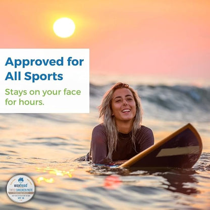 Waxhead Tinted Reef Safe Sunscreen Travel Sunscreen, Kids Sunscreen, Zinc Oxide Sunscreen Sunblock Paste, Tinted Sunscreen for Face, Sunscreen Waterproof, Sun Block, Zinc Sunscreen for Kids, Surf